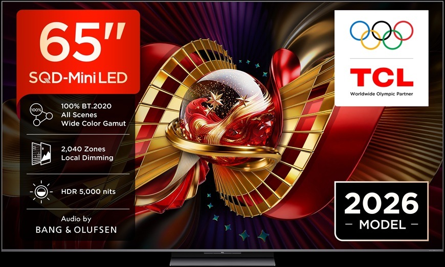Televize TCL 65C8L s úhlopříčkou 164 cm.