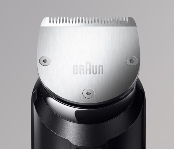 Zastřihovač vousů Braun BT7040 stříbrný Doživotně ostré čepele