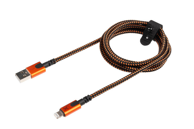 Kabel Xtorm Xtreme USB/Lightning, 1,5m černý/oranžový