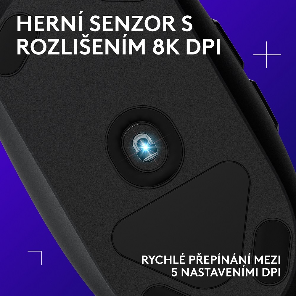 Myš Logitech G102 Lightsync fialová