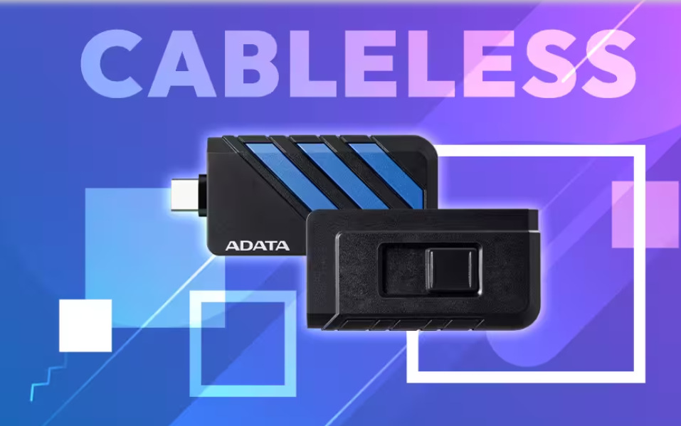 SSD externí ADATA SC735 2TB černý/modrý ADATA SC735 má zasouvatelný konektor USB-C, takže nepotřebujete kabely