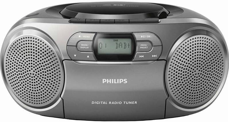 Radiomagnetofon s DAB+/CD Philips AZB600 šedý