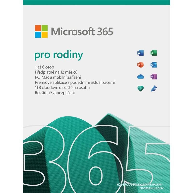 Software Microsoft 365 pro rodiny CZ