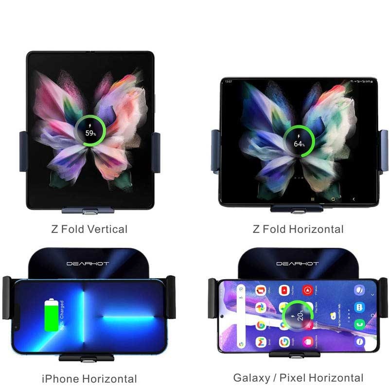 Držák na mobil WG 33 Z Fold/15W, bezdrátové nabíjení černý WG 33 (11483)