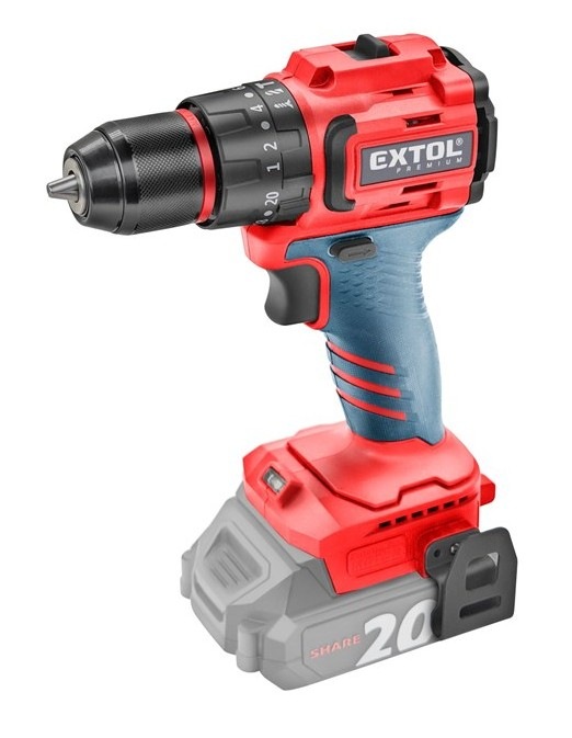 Vrtací šroubovák Extol Premium 8891807 (bez baterie)