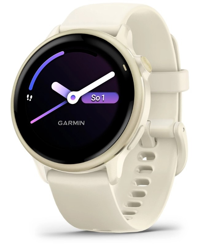 Chytré hodinky Garmin vívoactive 6 zlaté/béžové
