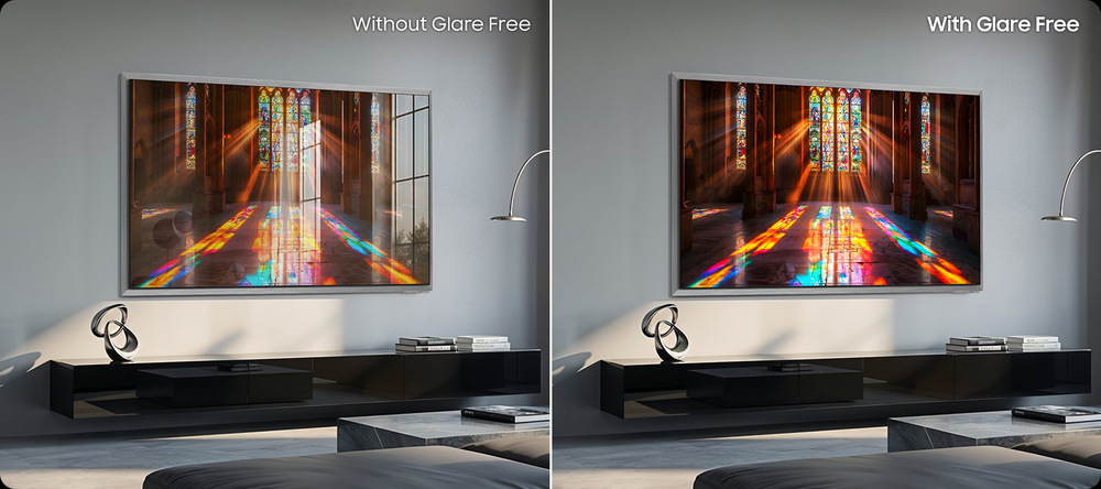 Televize Samsung srovnání obrazu detail