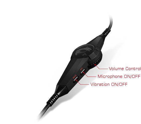 Headset MSI DS502 Gaming černý