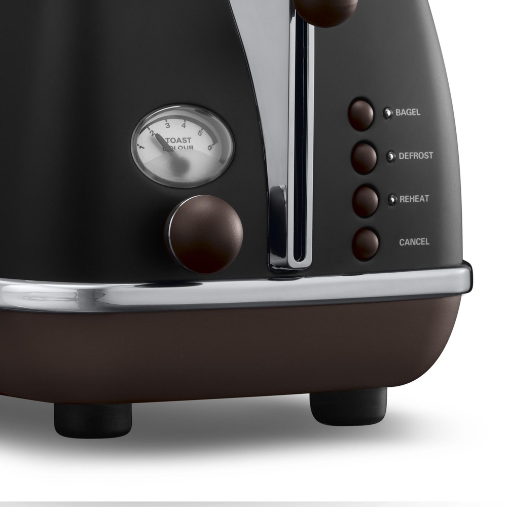 Topinkovač De'Longhi Icona Vintage CTOV2103.BK černý Topinkovač De'Longhi Icona Vintage CTOV 2103.BK dvouštěrbinový