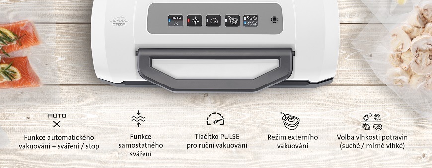 Svářečka fólií ETA Caza 5762 90000 šedá/bílá Svářečka fólií ETA Caza 5762 90000 šedá/bílá