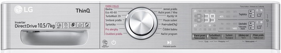 Pračka se sušičkou LG F104DV9RD2E bílá cesky_panel_lg_prackosusicka