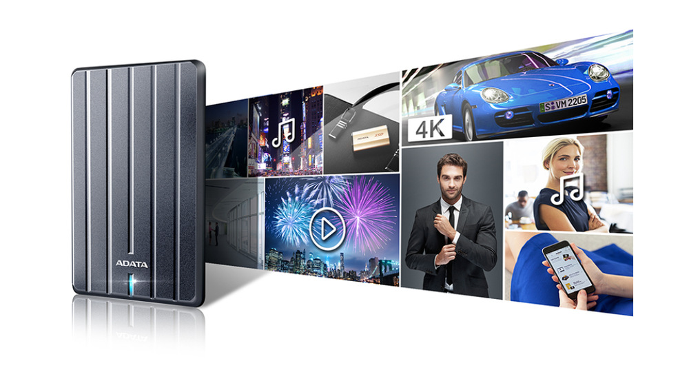 Externí pevný disk 2,5" ADATA HC660 1TB šedý Externí pevný disk 2,5" ADATA HC660 1TB šedý