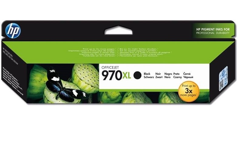 Inkoustová náplň HP 970XL, 9 200 stran - černá