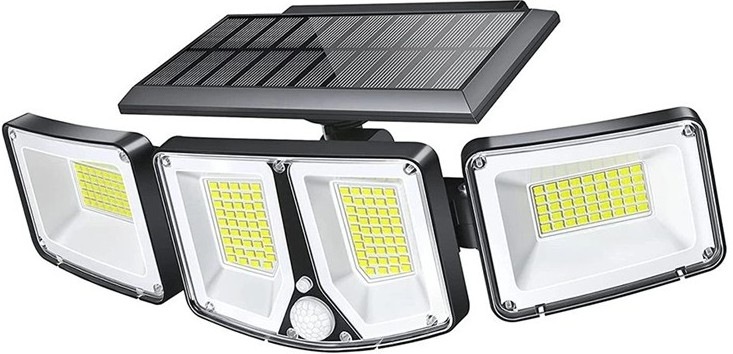 Solární reflektor Viking S180 s PIR senzorem a 3 světelnými režimy