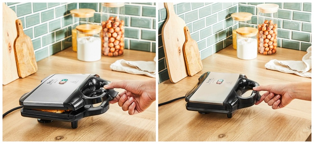 Sendvičovač Tefal Ultracompact SM155212 černý Sendvičovač Tefal Ultracompact SM155212 černý