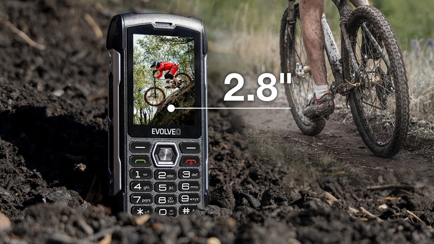 Mobilní telefon Evolveo StrongPhone H1 černý/stříbrný