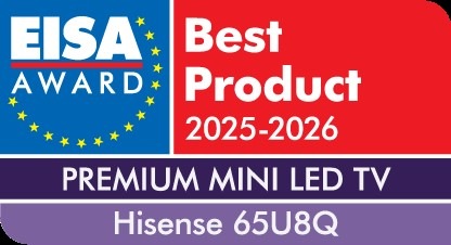 TV Hisense 65U8Q ocenění EISA