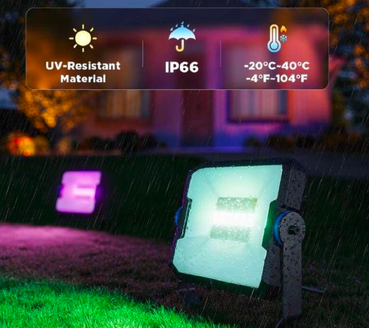 Reflektory Govee Flood Lights 2, SMART LED - černé