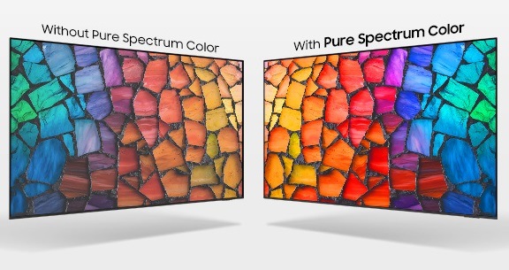 Barevné spektrum televizoru Samsung
