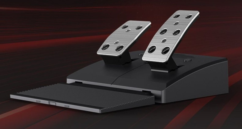 Volant PXN V900 Gen2 Bundle, PC, Switch, PS3/4, Xbox One/X/S series černý I pedály se v případě PXN V900 Gen2 Bundle chlubí Hallovými senzory