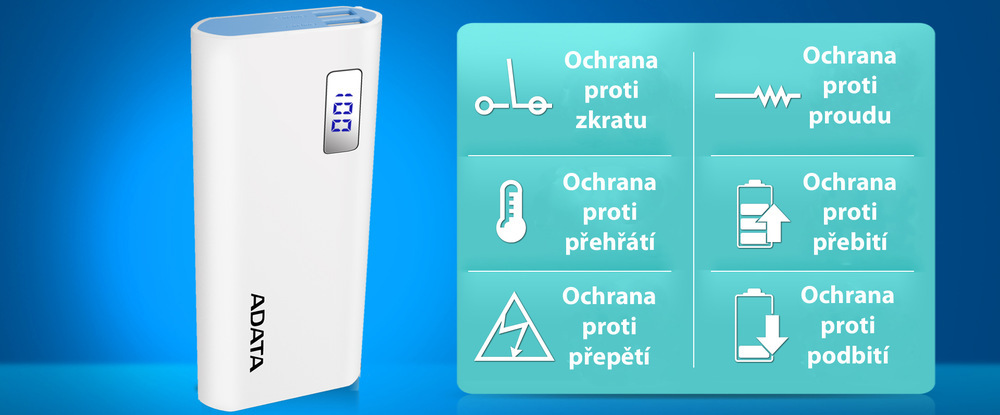 Powerbank ADATA P12500D 12500mAh 