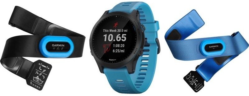 Chytré hodinky Garmin Forerunner 945 PRO Optic TRI bundle modré