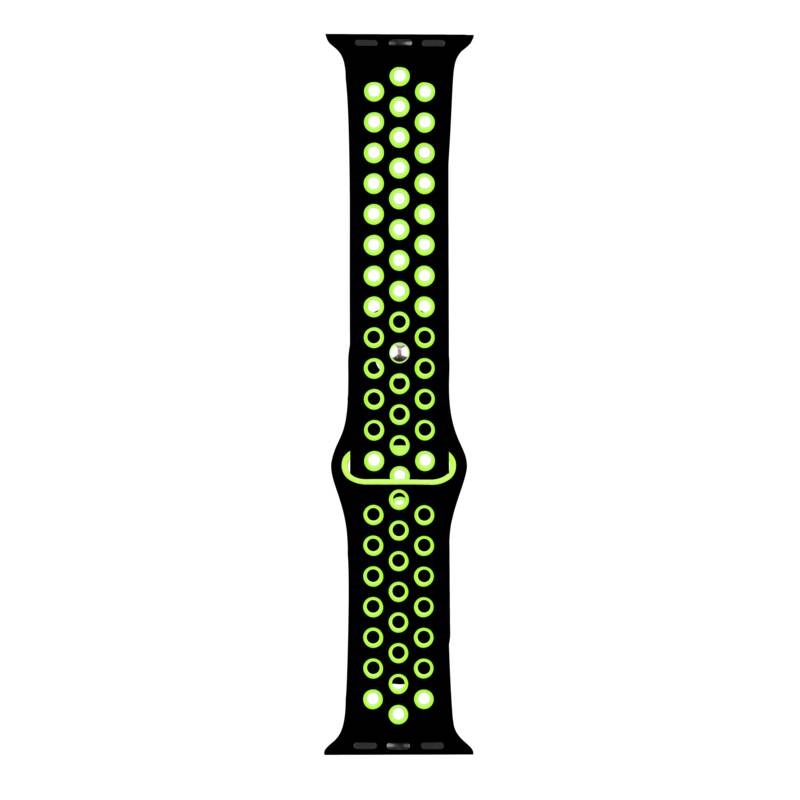 Řemínek RhinoTech na Apple Watch 42/44/45/49 mm černý/žlutý Řemínek RhinoTech na Apple Watch 42/44/45/49 mm černý/žlutý