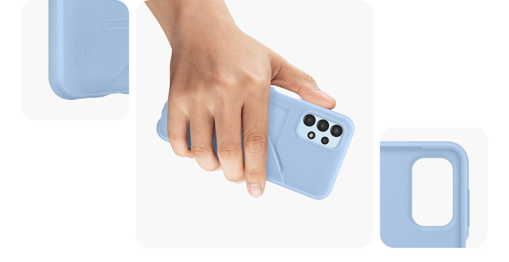 Kryt na mobil Samsung Galaxy A13 s kapsou na kartu - peach Kryt na mobil Samsung Galaxy A13 s kapsou na kartu - peach