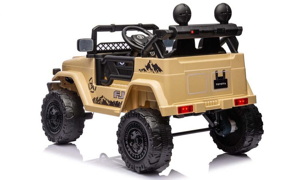 Elektrické autíčko ELJET® Toyota FJ Cruiser khaki Elektrické auto Eljet Toyota FJ Cruiser hnědožlutá/khaki