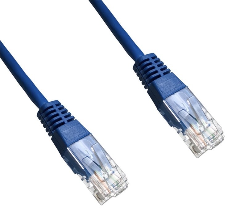 Kabel DATACOM síťový (RJ45), 0,5m modrý
