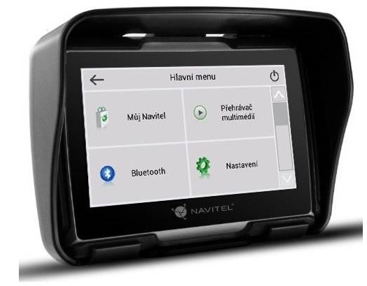 Navigační systém GPS NAVITEL G550 MOTO černá