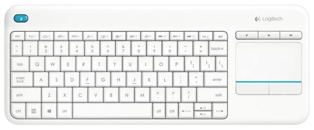 Klávesnice Logitech Wireless K400 Plus, US bílá