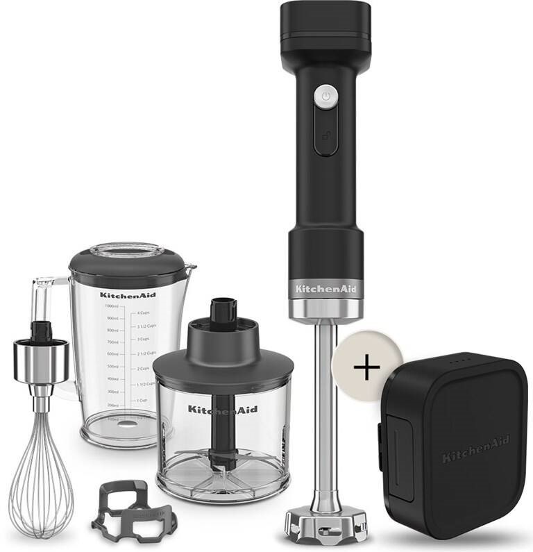 Ponorný mixér KitchenAid 5KHBRV75BM (s baterií) černý