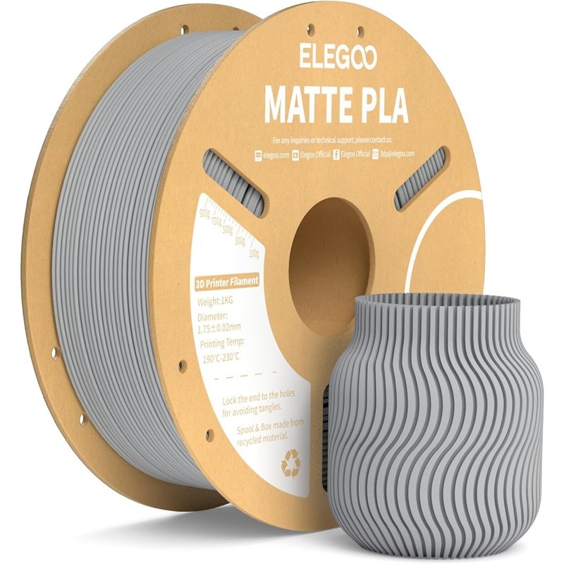 Filament Elegoo pro 3D tiskárny, šedá barva