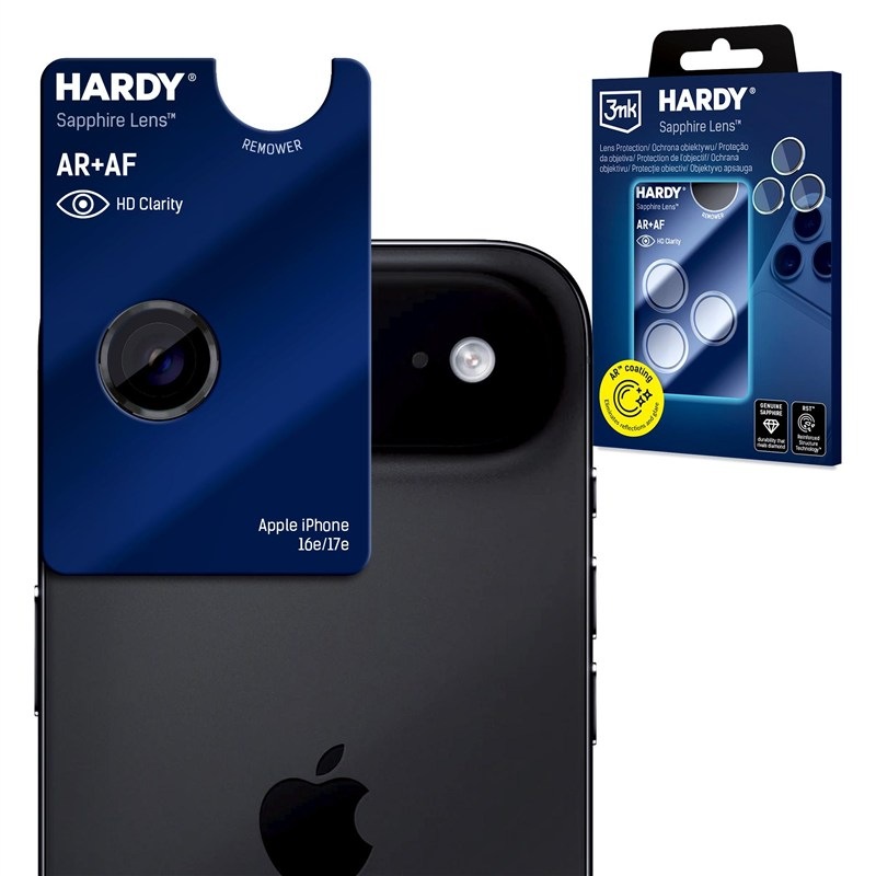 3mk HARDY Sapphire Lens safírové na Apple iPhone Air, černá