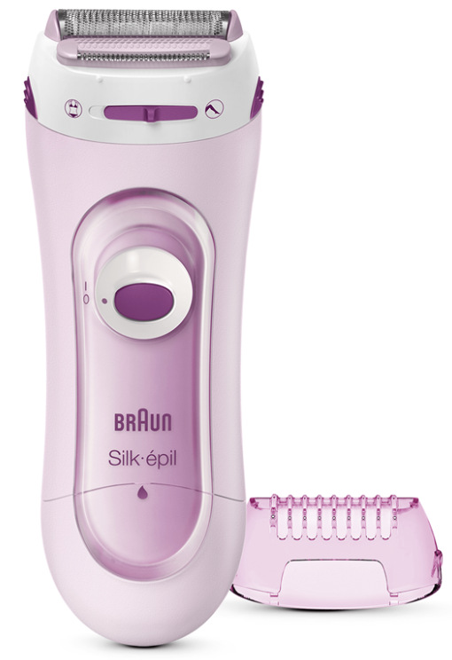 Dámský holicí strojek Braun Silk·épil LS5100 růžový se zastřihovacím nástavcem