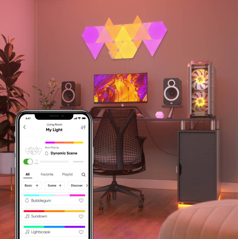 LED světlo Nanoleaf Shapes Triangles Starter Kit 9ks Nanoleaf Shapes Triangles Starter Kit 9ks