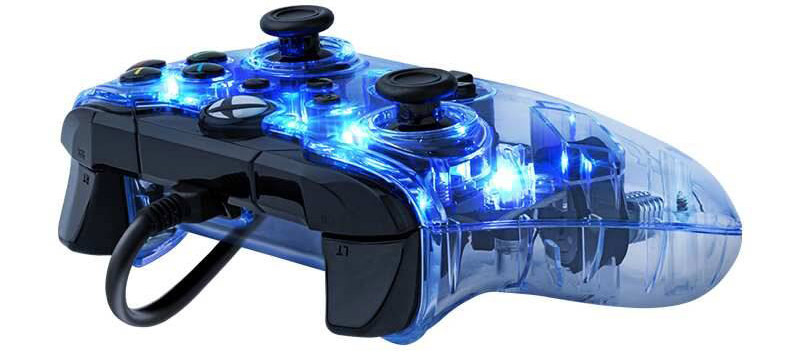 Gamepad PDP Afterglow Wired - XBOX Series X/S, XBOX One průhledný