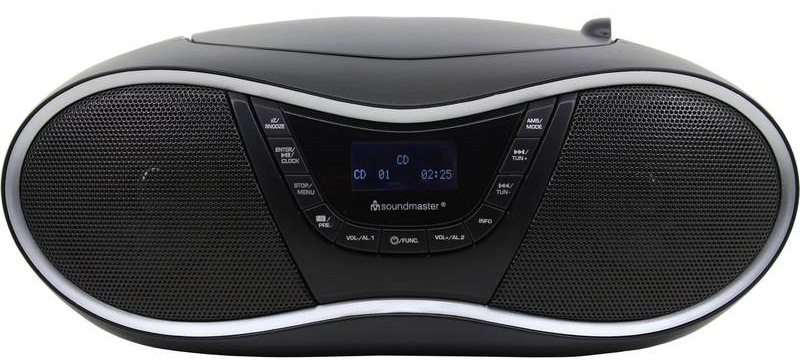 Radiopřijímač DAB+/CD Soundmaster SCD1990SW černý