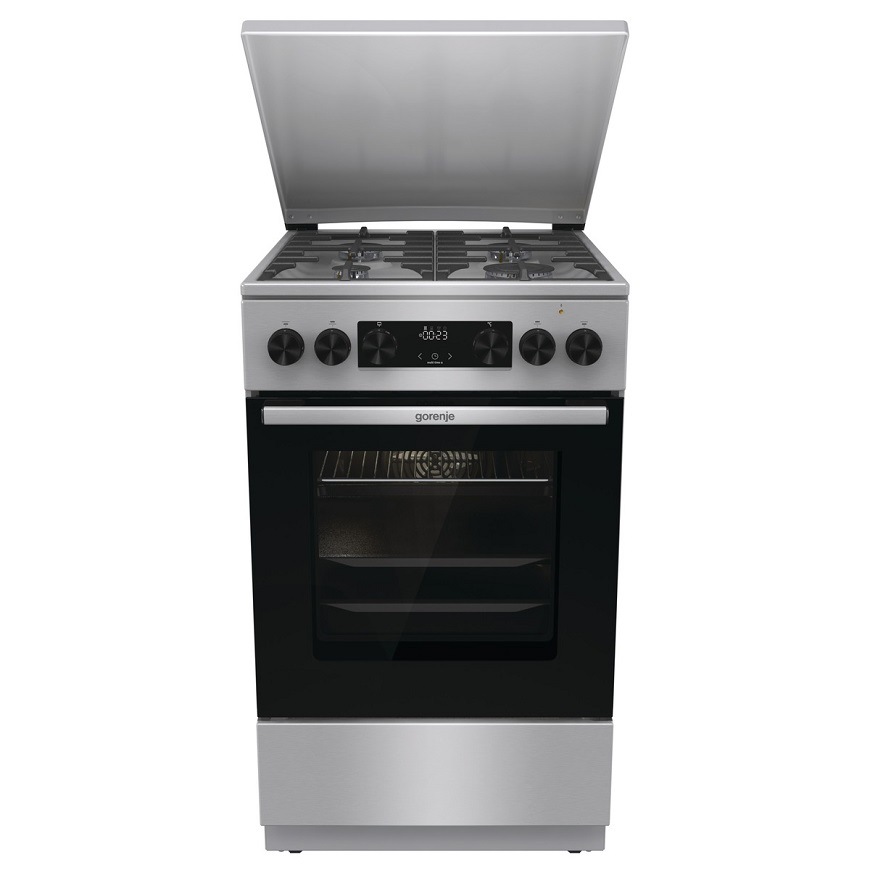 Sporák Gorenje MEKS5141XM, nerezová