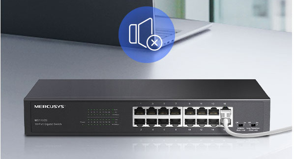 Switch Mercusys MS116GS, 16 port, Gigabit černý Switch Mercusys MS116GS, 16 port, Gigabit černý