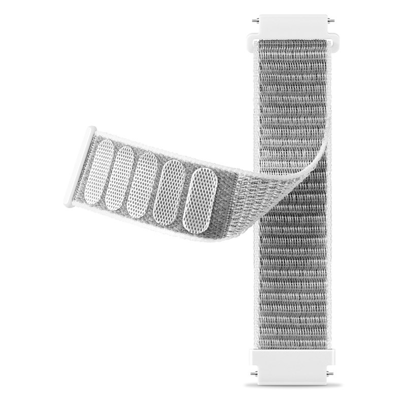 Řemínek Aligator 22AW0017, nylonový 22mm bílý