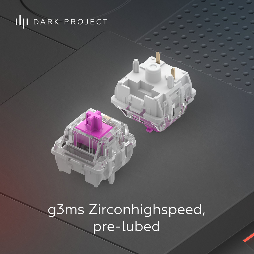 Klávesnice Dark Project ALU Midnight US černá