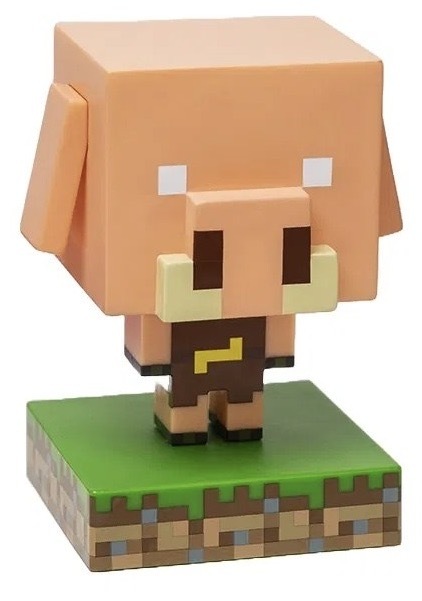 Dekorativní LED Paladone Icon Light, Minecraft - prasátko zelené/oranžové