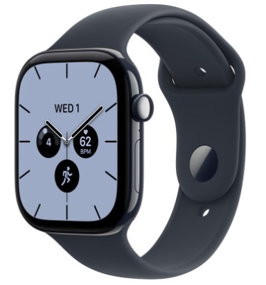 Chytré hodinky Apple Watch Series 12 GPS + Cellular 46 mm noční modrá keramika, námořnicky modrý sportovní řemínek - M/L