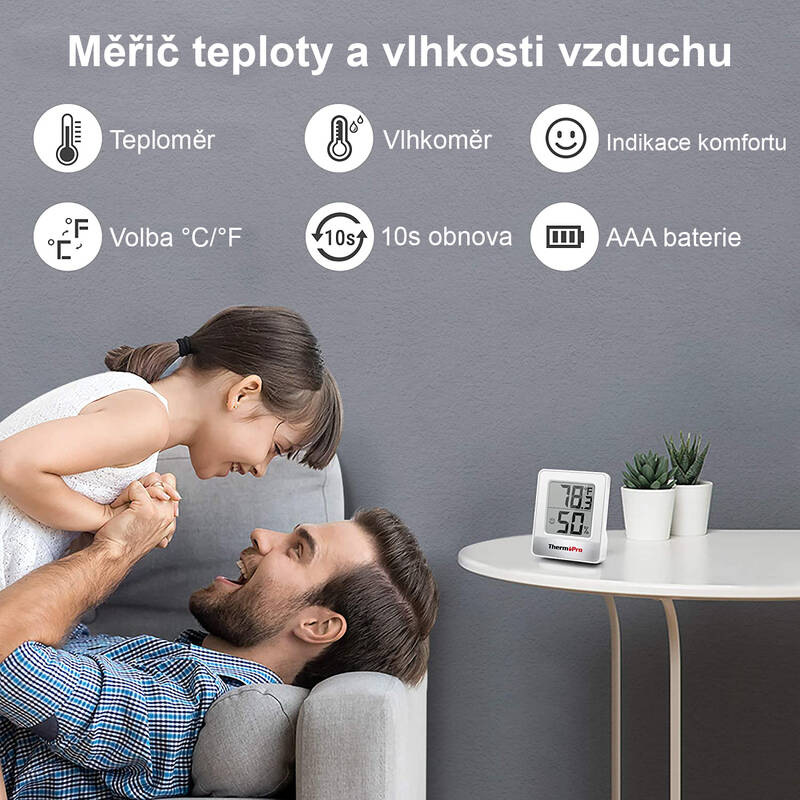 Teploměr ThermoPro TP-49-W bílý Teploměr ThermoPro TP-49-W bílý