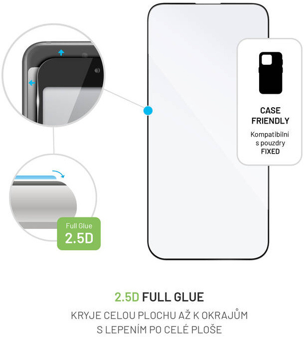 Tvrzené sklo FIXED Full-Cover na Apple iPhone 14 Pro Max černé Tvrzené sklo FIXED Full-Cover na Apple iPhone 14 Pro Max černé