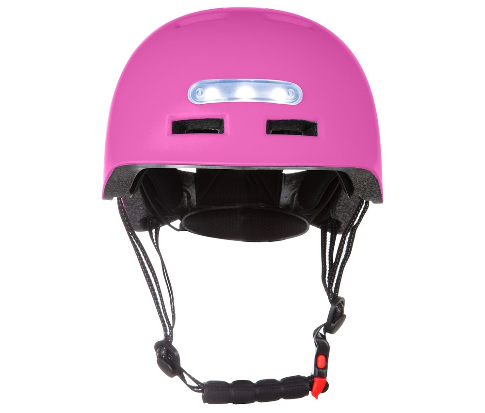 Bezpečnostní helma Bluetouch L s LED růžová Bezpečností helma Bluetouch s LED - růžová, L