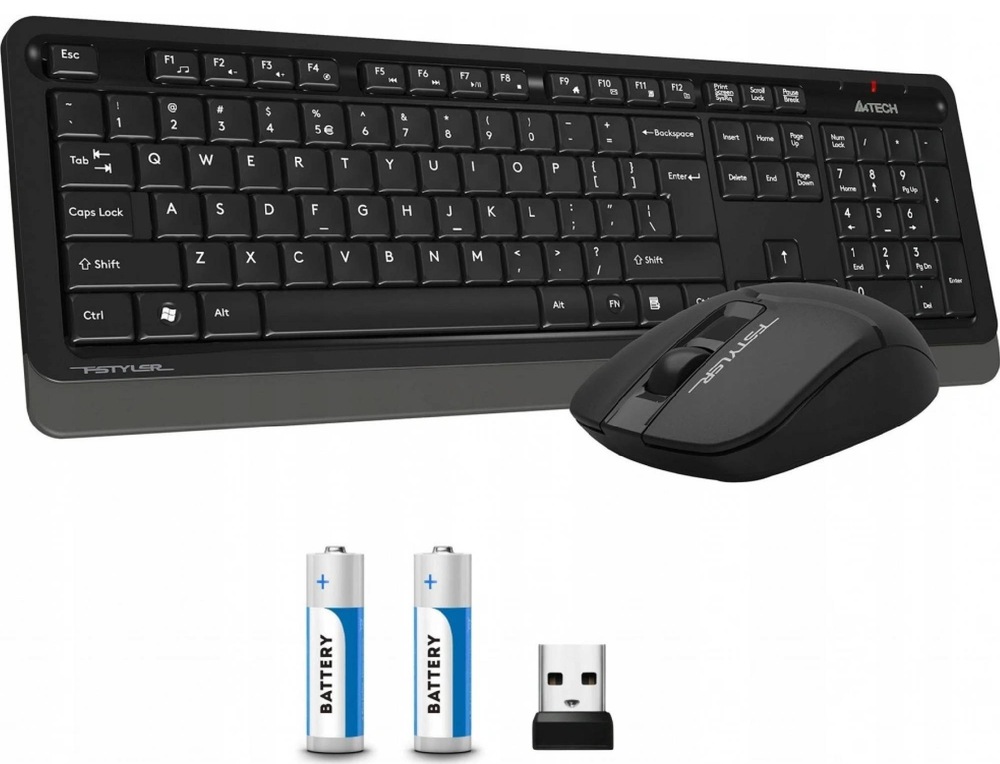 Klávesnice s myší A4Tech FG1012S černá Klávesnice s myší A4Tech FG1012S - černá