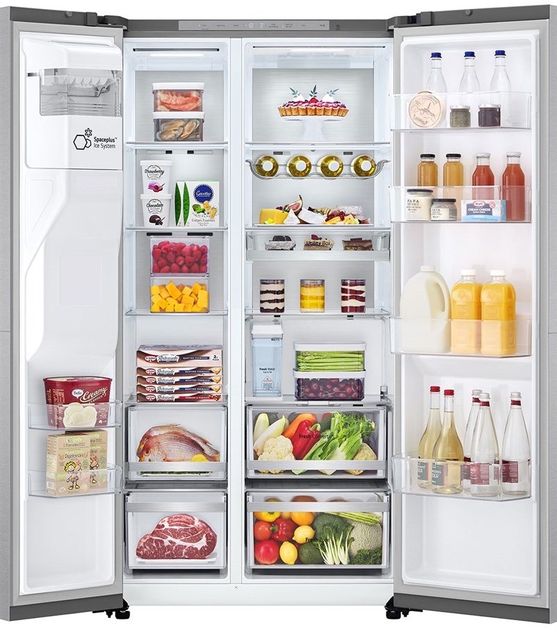 Americká lednice LG GSLE91MBAB nerez